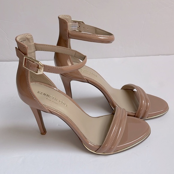 Kenneth Cole New York Nude Strappy Heels 7.5 - Picture 1 of 9
